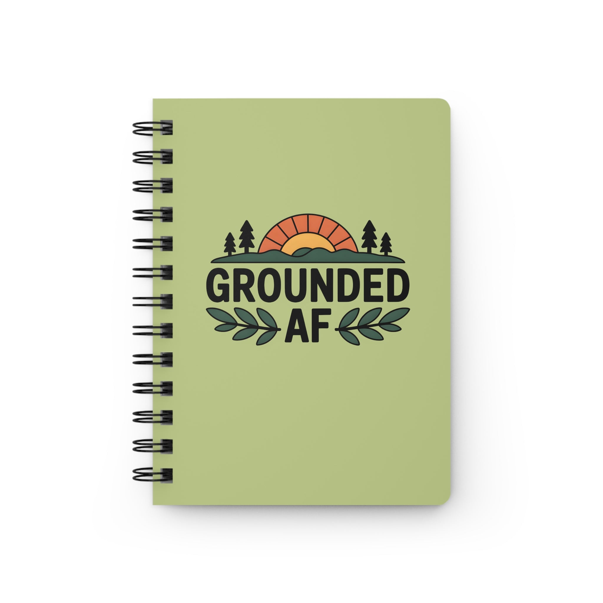 Ground AF Spiral Bound Journal | Motivational Notebook, Gratitude Journal, Inspirational Gift, Daily Planner, [...]